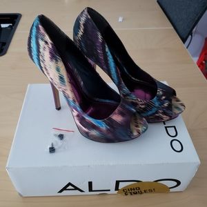 Pump heels open toe 5"